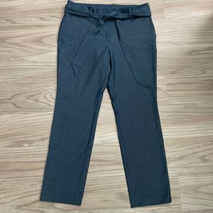 Loft Marisa Blue Tie Waist Dress Work Pants